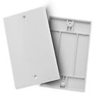 2 Gang Blanking Plate White For Covering Terminal Sockets Single Plate