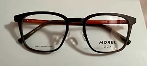 MOREL Aluminum OGA Arvka102040 G007 Gray/Orange EYEGLASSES FRAMES 52-20-145 - Picture 1 of 5