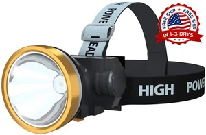 MEJOR Linterna Frontal Lamparas De Camping Cabeza De Pesca Leer Frente Luz NUEVO - Picture 1 of 8