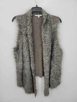 CAbi Chaleco Mujer Grande Imitación Piel Frente Abierto Chaleco Mohair Alpaca Boho Artístico Hippie Foto 1 de 4