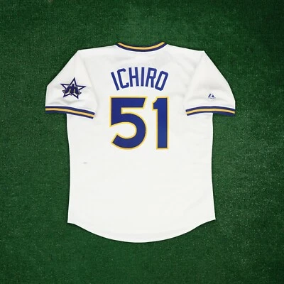 Ichiro Suzuki 1977 Seattle Mariners Cooperstown Men's Home Jersey w/ Team Patch - Image 1 of 4