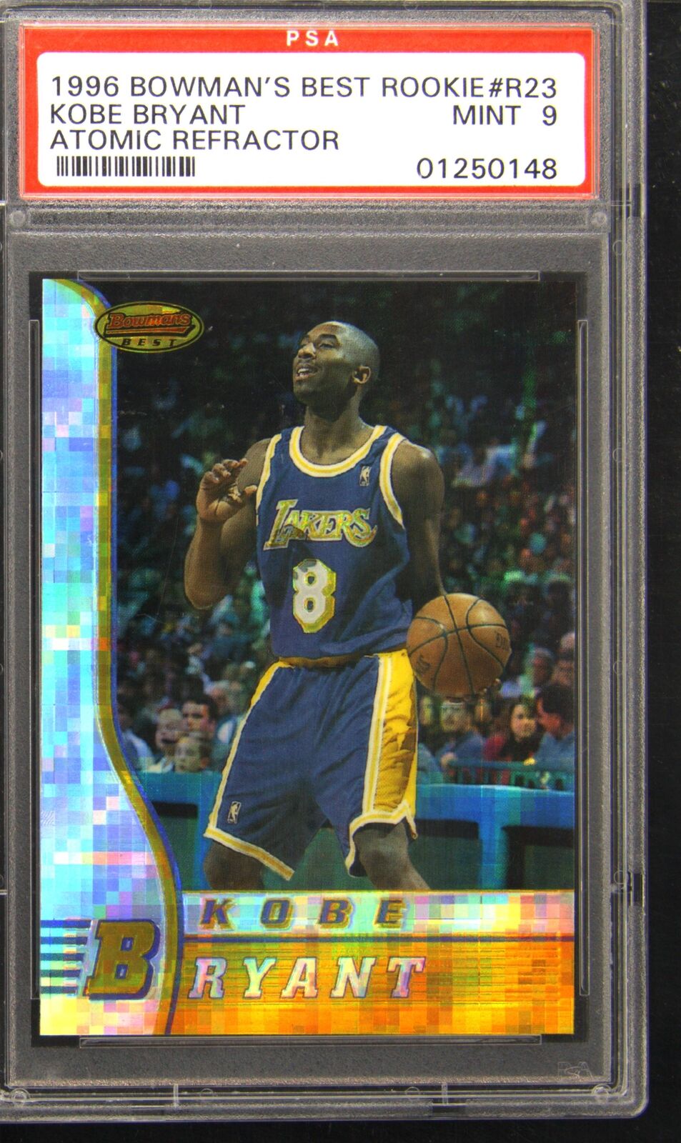 1996 Bowman's Best Rookie #R23 Kobe Bryant Atomic Refractor PSA 9