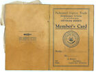 OLD BOOKLET Members Card Federated Liquor Trade Victorian Branch & receipts