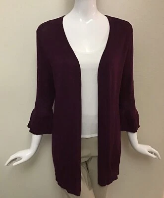 Cárdigan Laura Scott Frente Abierto Magenta Talla M Foto 1 de 4