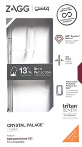 Zagg Gear4Crystal Palace Case for Samsung Galaxy S22 - Clear - Picture 1 of 4