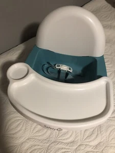 Safety 1st Easy Care Swing Tray Feeding Booster Chair: New Teal/White - Picture 1 of 5