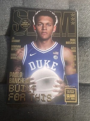 PAOLO BANCHERO GOLD METAL SLAM MAGAZINE DUKE BASKETBAL - Image 1 of 2