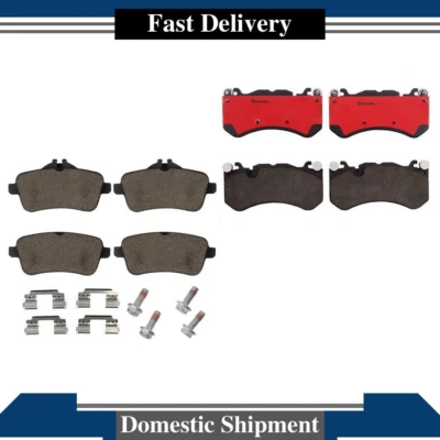Fits Mercedes-Benz GL63 AMG 2015 2016 2X Brembo Front Rear Disc Brake Pads Set - Image 1 of 4