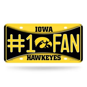 Iowa State Cyclones #1 Fan Metal License Plate, Licensed by Rico- Made In USA - Picture 1 of 1