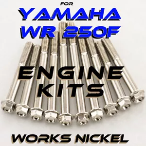 Kit de pernos de motor de níquel funciona para Yamaha WR250F | niquelado - ¡Look titanio! - Imagen 1 de 10