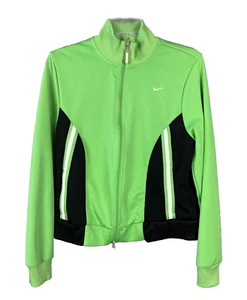 Nike Jacket Youth Size L (14-16) Green Black White Colorblock Unisex Jacket - Picture 1 of 16