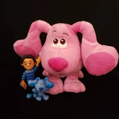 Blue's Clues & You Josh Blue Figures and Plush Magenta Barks/Talks Foto 1 de 4