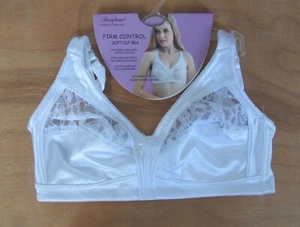 Beauforme BH Gr. 34DD Firm Control Soft Cup ungepolstert Drahtlos Satintasse Weiß - Bild 1 von 3