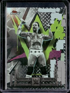 2025 Topps Finest WWE #147 CM Punk Umcommon Refractor (50G) - Picture 1 of 2