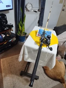 trolling fishing rod South Bend 6'6" Heavy 20-80lb And Reel SB-230TRL - Picture 1 of 16