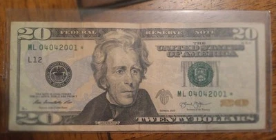 $20 Star, Birthday Note  04/04/2001 - Image 1 of 2