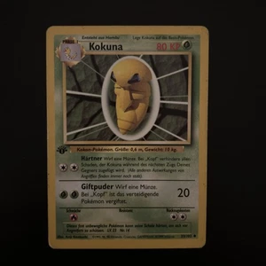 Pokémon Karte Kokuna Base Set 1.Edition  33/102 - Bild 1 von 2