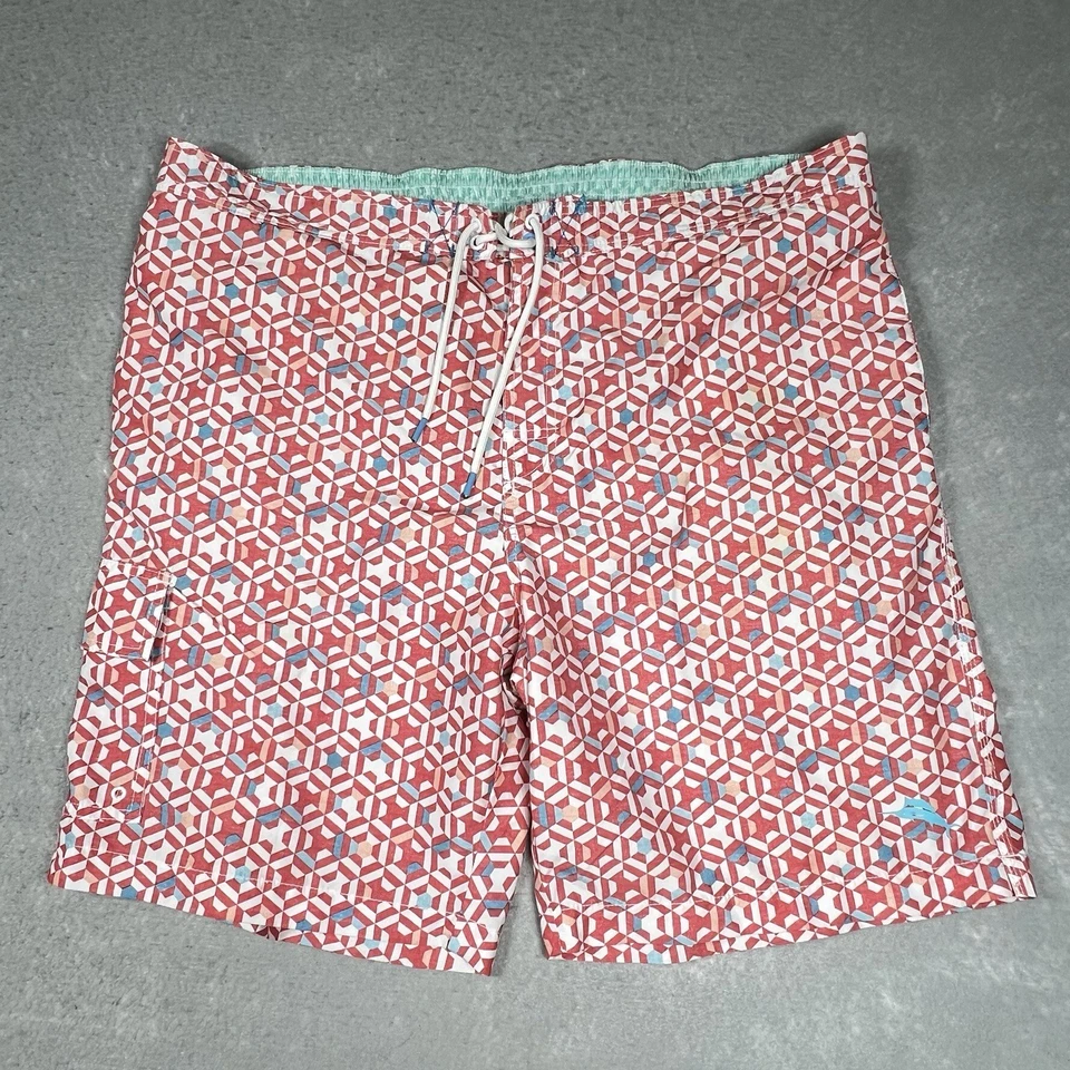 Tommy Bahama Board Shorts Bañador Hombre’s 2XL Live The Island Life Geo Print Foto 1 de 4