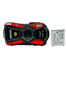 Pentax WG-10 Waterproof 14MP Digital Camera Red with Battery T322 - Picture 1 of 7