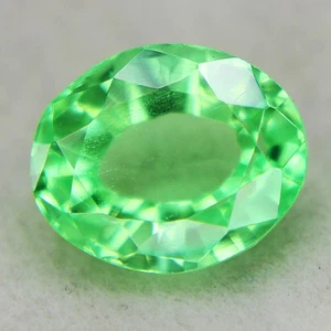 Ottima Tormalina Verde Naturale 3,80 Ct Pietre Preziose Sciolte Forma Ovale - Foto 1 di 4
