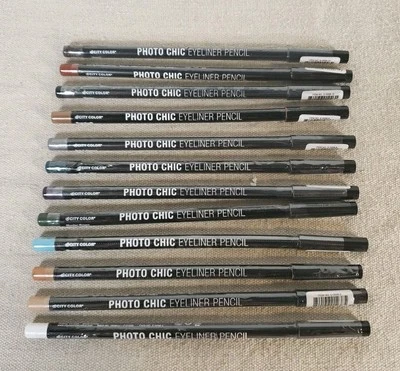 City Color Photo Chic Eyeliner Pencil Lot Of 12 Beauty Crayon Pencils Sealed_AO - Image 1 of 4
