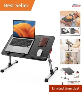 Adjustable Laptop Bed Tray - Ergonomic Foldable Desk for Comfort & Versatility - Afbeelding 1 van 11
