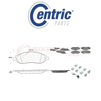 Centric Semi Metallic Brake Pads w Shim for 2005-2007 Ford F-250 Super Duty tv Foto 1 de 4