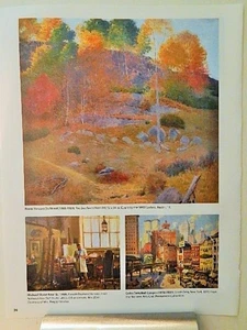 FRANK VINCENT DUMOND ART PIECE ORIG VTG 2022 ADVERTISEMENT - Picture 1 of 1