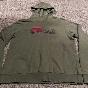 Jack Wolfskin At Home Outdoors Hoodie Grün Herren XL Fleece Sweatshirt - Bild 1 von 6