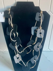 CHICO’S Mujer’s Joyería Ajustable Cuero Multi Hilo Collar NUEVO - Imagen 1 de 3