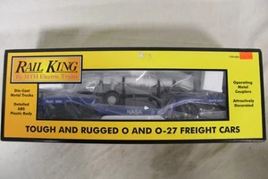 MTH Rail King 30-76150 Depressed Flat car w/Rocket Load NLAX 5000 - Picture 1 of 8