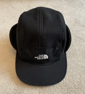 The North Face Fleece Trapper Hat Cap Black Unisex Small/Medium Adjustable - Picture 1 of 11