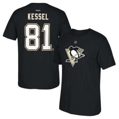 Camiseta deportiva negra para hombre Phil Kessel Reebok Pittsburgh Penguins Premier Foto 1 de 3