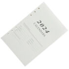 2024 A5 Calendar Book Refill Inserts English Planner Agenda Pages Schedule