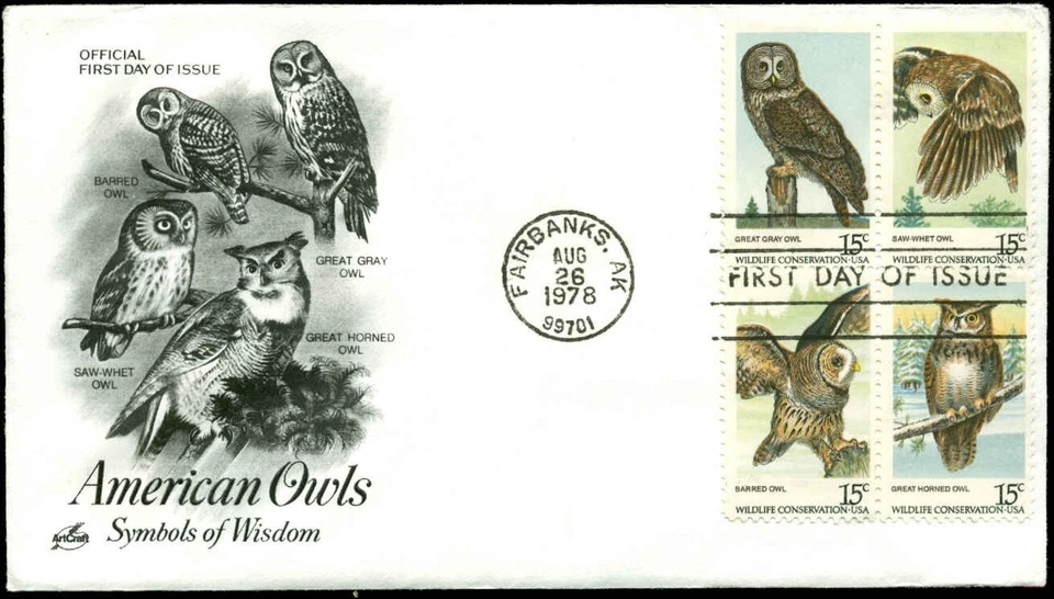 US FDC #1763a Block of 4 Artcraft Cachet Fairbanks, AK - Image 1 of 1