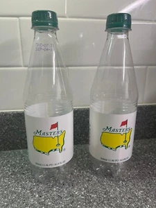 Augusta National Masters Plastic Water Bottle 2 Empty 16.9 Oz 100% Recycled Used - Picture 1 of 1