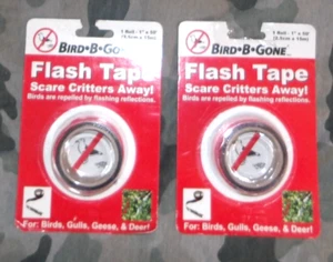 Bird-B-Gone Two Rolls Of Flash Tape...Scare Critters Away - Picture 1 of 1