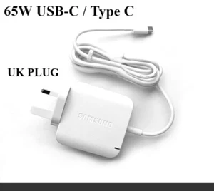 Genuine USB-C 65W Type C Charger Samsung W18-065N1E for Galaxy Book Flex2 Laptop - Picture 1 of 4