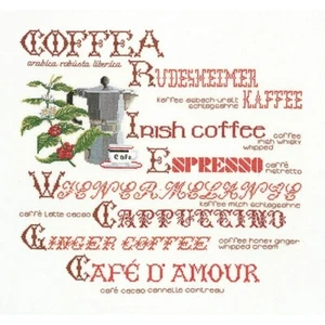 Sampler Café Aida Thea Gouverneur 3011 Kit Punto De Cruz Contado - Imagen 1 de 4