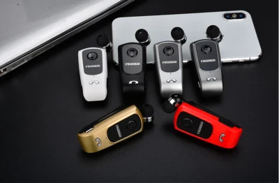 AURICOLARE CUFFIE BLUETOOTH RETRATTILE WIRELESS CLIP VIBRAZIONE iOS Android 2022 - Immagine 1 di 4