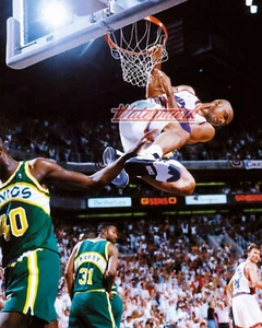 NBA  Charles Barkley Phoenix Suns Game Action Color 8 X 10 Photo Picture - Picture 1 of 1