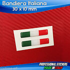 2 Adhésifs Résine Stickers 3D Flag Drapeau Italie 3 X 1 CM