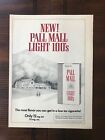 1978 vintage original print ad Pall Mall Lights Cigarettes