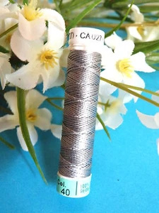 241B/ Beautiful Bobbin of Pure Silk Cord Gray N° 40 - Picture 1 of 1