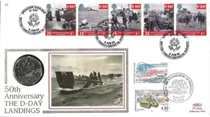 GRAN BRETAÑA - 1994 "50º ANIVERSARIO del Desembarco del Día D" MONEDA FDC!!! - Imagen 1 de 2