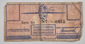 Concentration Camp "Westerbork" Netherlands 1944 10 CENT WITHOUT WATERMARK - Picture 1 of 2