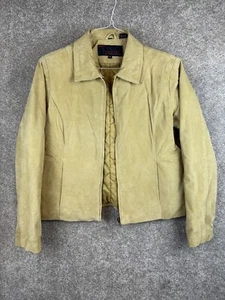 Vintage Phase Two Cream Suede Leather Jacket Women's XL Bomber Western - Picture 1 of 18