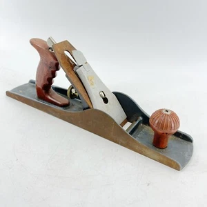 Vintage Gusseisen Holzhobel 616 Made in USA Holzmaserung Kunststoffgriffe 14" - Bild 1 von 11