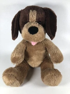 Build A Bear Plush Puppy Dog Brown Tan 2012 Sitting 10” Tongue Out Stuffed Toy  - Picture 1 of 11