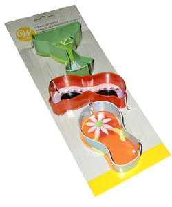 WILTON SUMMERTIME 3 piezas Juego Cortador de Galletas BEBIDA DE VERANO/GAFAS DE SOL/FLIP-FLOP - Imagen 1 de 1